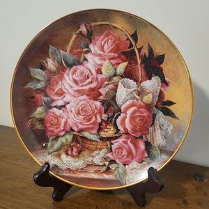 Grace De Monaco Rose Plate By Katharine Austen (Franklin Mint Porcelain)